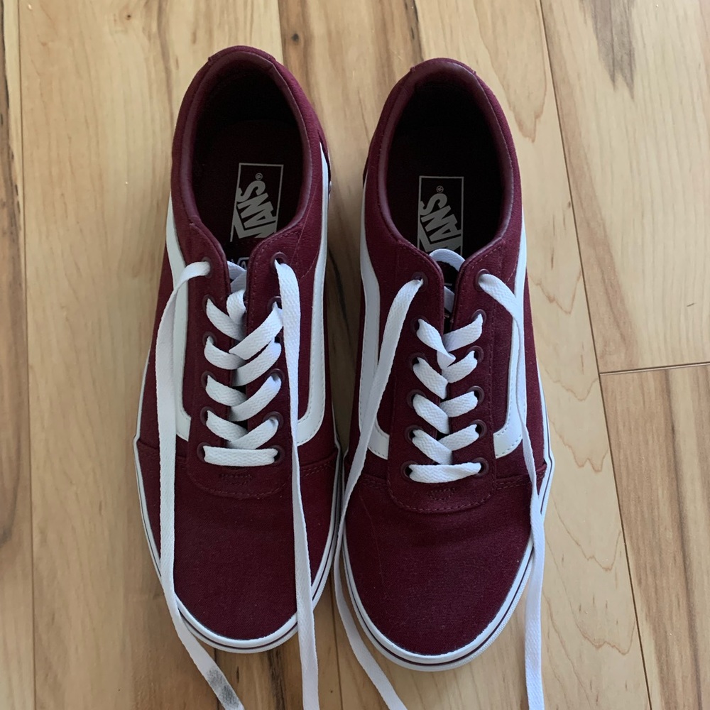 Burgundy Vans